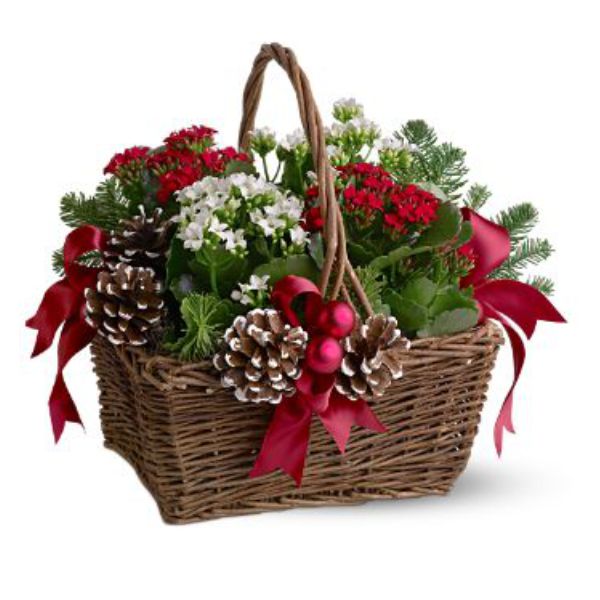 Panier de jardinière Joyeux Noel