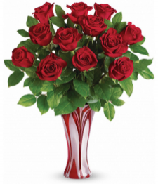 One Dozen Extra Long Stemmed Red Roses