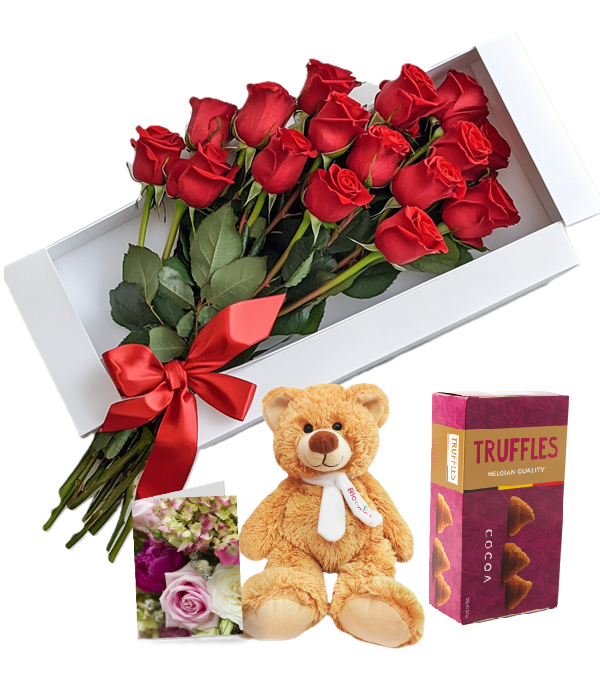 Dozen Gift Boxed Rose Combo Special