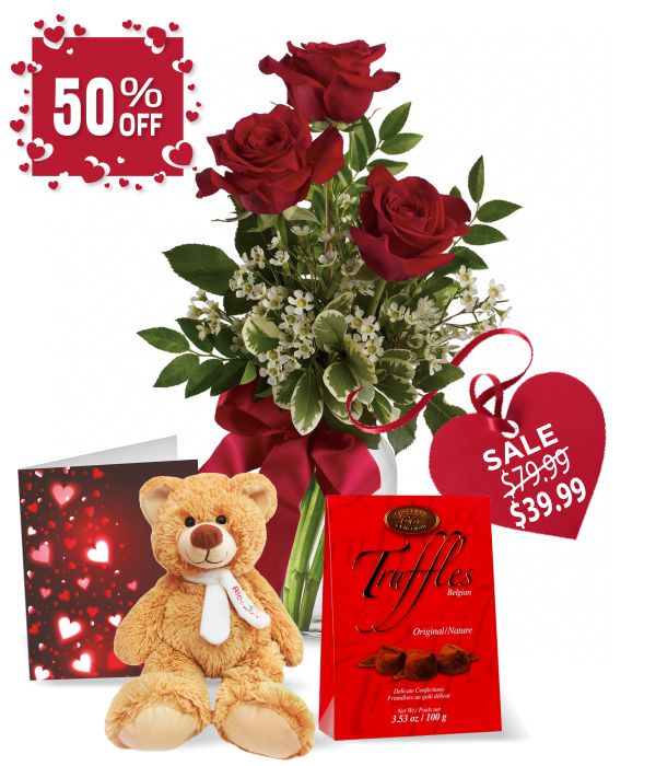 Rose, Ours en Peluche et Truffes