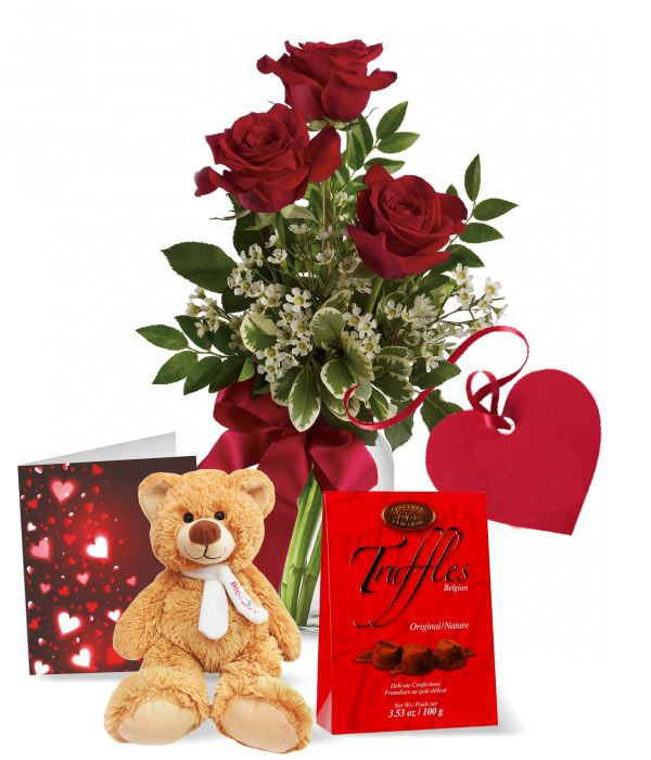 Rose, Ours en Peluche et Truffes